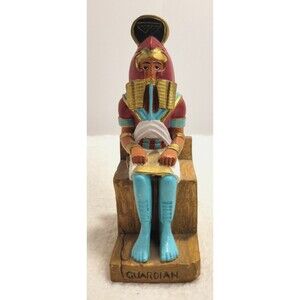 Good Luck LUXOR Las Vegas Egyptian  Statue Figurine Guardian Souvenir
